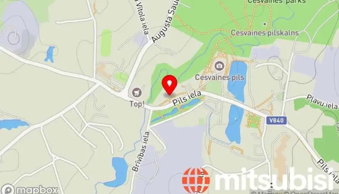 karte no SEB ATM Bankomāts iekš Cesvaine