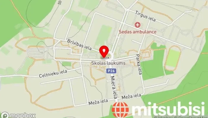 karte no Seda Autobusa pietura iekš Seda