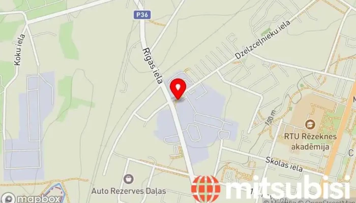 karte no SIA EVRO TRANS Automobiļu remontdarbnīca, Automašīnu virsbūves detaļu piegādātājs, Automašīnu virsbūvju remonts, Autostiklu veikals, Autodaļu veikals iekš Rēzekne