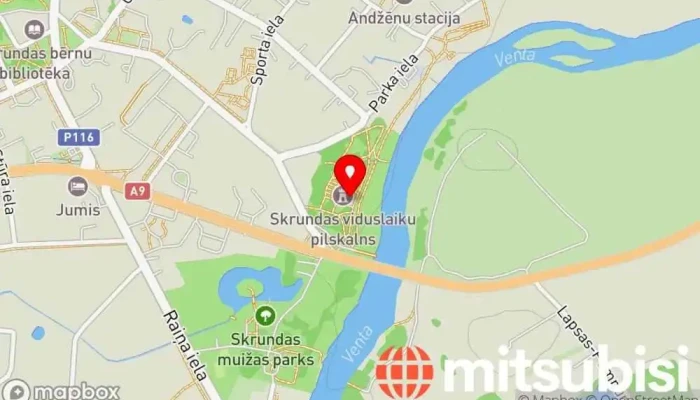 Skrundas Estrade Karte - Skrunda