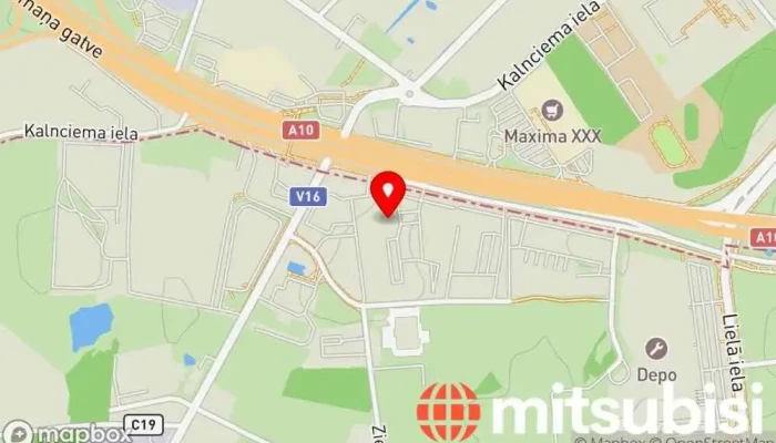 karte no Toyota autocentrs Mārupe I WESS Motors Automašīnu izplatītājs, Autodaļu veikals, Remonta pakalpojumi, Lietotu automašīnu tirgotājs iekš Mārupe