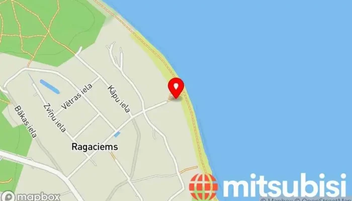 karte no Ūdens motociklu noma Ragaciemā Motociklu noma iekš Ragaciems