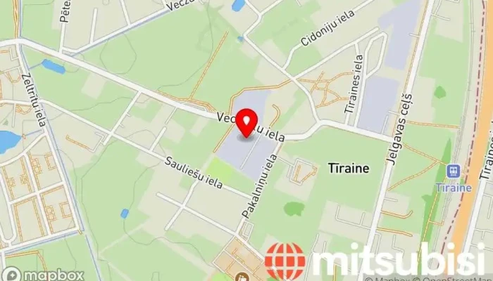 V43 Volvo Bmw Mercedes Land Rover Porsche Autoserviss Virsbuves Remonts Karte - Tīraine