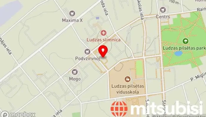 karte no Valsts tehniskās uzraudzības aģentūra, Latgales reģiona nodaļa, Ludza Valsts pārvaldes iestāde iekš Ludza