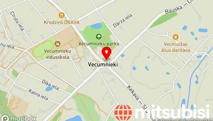 karte no Vecumnieku autoosta Transportēšanas pakalpojumi iekš Vecumnieki