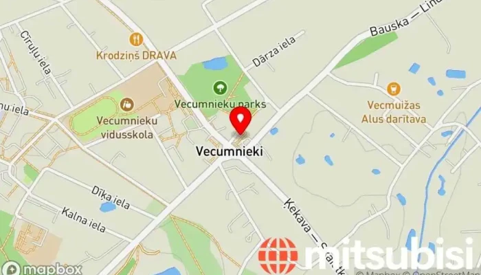 karte no Vecumnieku autoostas tualete Sabiedriskā tualete iekš Vecumnieki