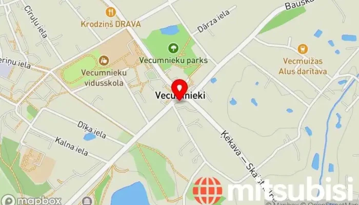 karte no Vecumnieku tirgus Tirgus iekš Vecumnieki