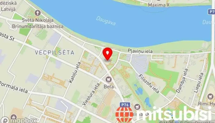 karte no Veloserviss, veikals Veikals, Pirotehnikas veikals, Makšķerēšanas piederumu veikals, Motociklu veikals, Sporta preču veikals iekš Jēkabpils