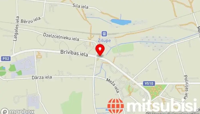 karte no Zilupe Autobusa pietura iekš Zilupe